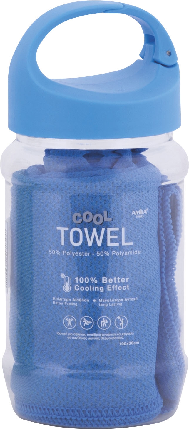 πετσέτα amila cool towel μπλε