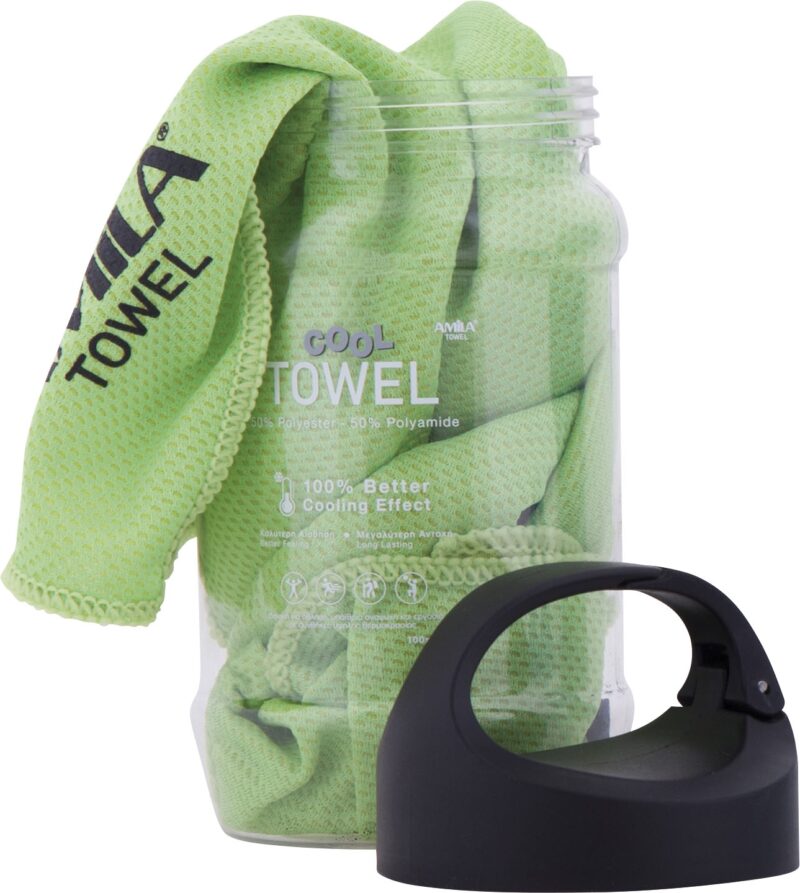 πετσέτα amila cool towel πράσινη 1