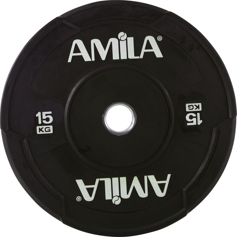 δίσκος amila black w bumper 50mm 15kg