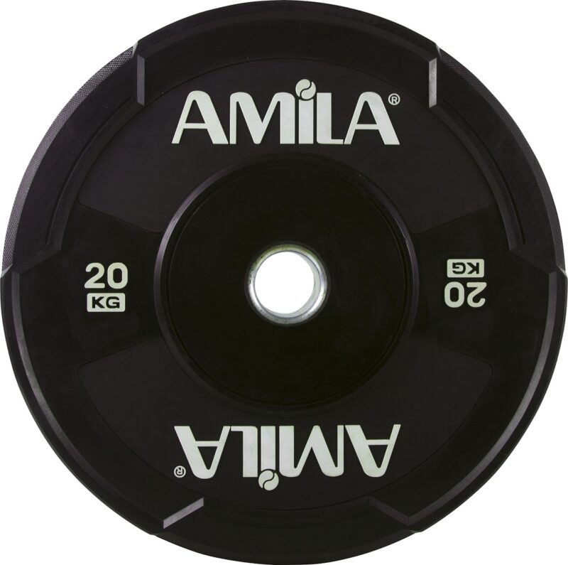 δίσκος amila black w bumper 50mm 20kg